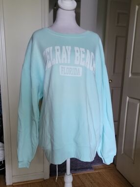 Delray Beach Florida Mint Crewneck Sweatshirt